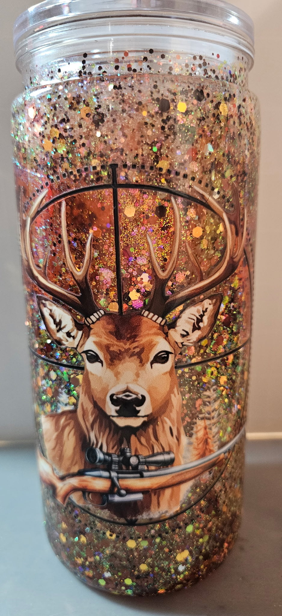 Buck 16oz Snowglobes Acrylic
