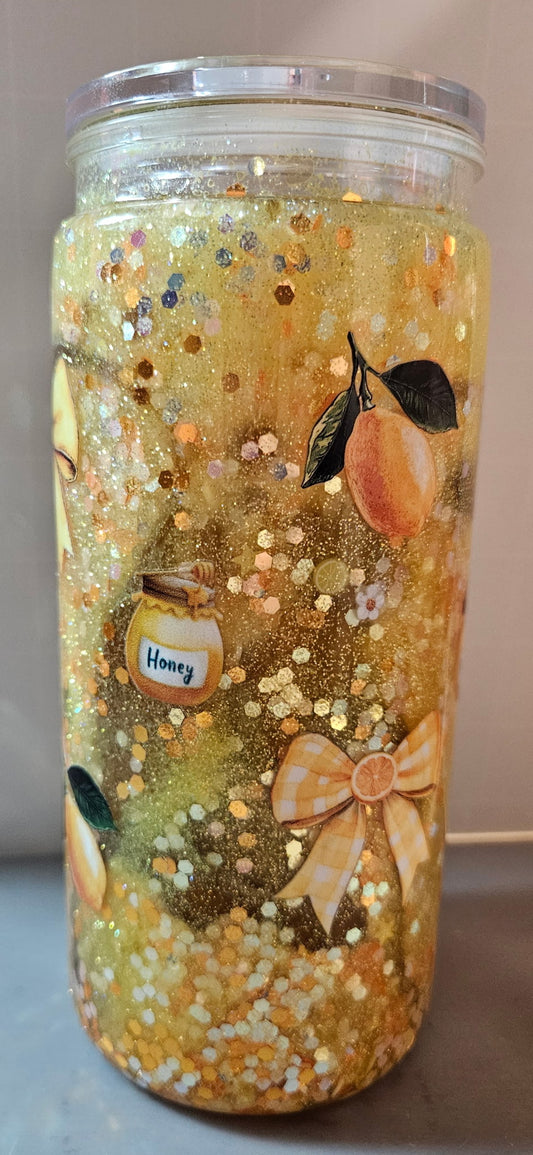 Honey, Lemon and Bow 16oz Snowglobes Acrylic