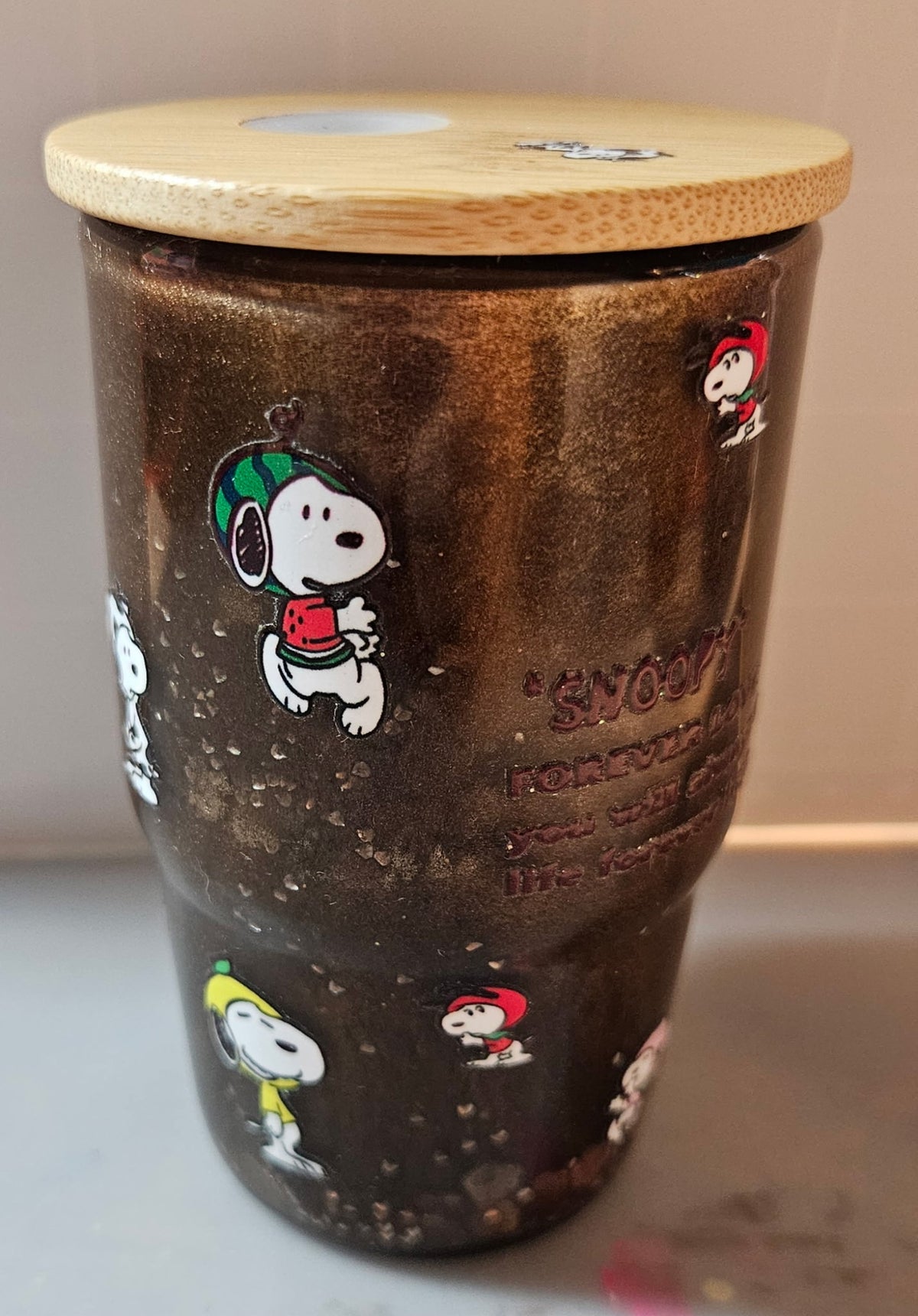 Snoopy 3oz Snowglobe Glass